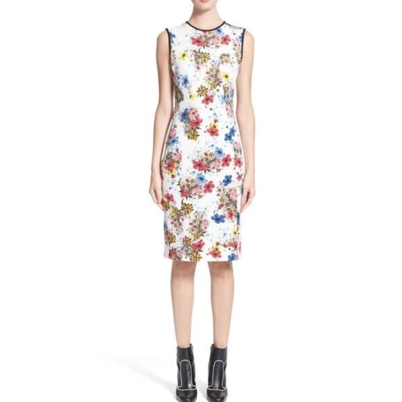 Erdem Floral Maura Sheath Dress 10 - Picture 1 of 13